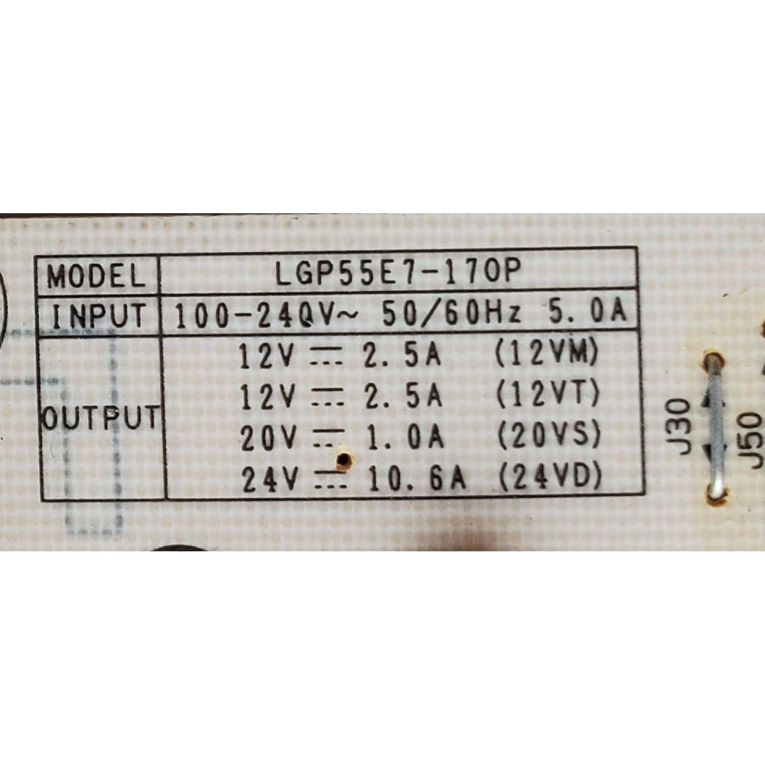 FUENTE PARA TV LG OLED / NUMERO DE PARTE EAY64491501 / 64491501 / EAX67149612 /  / LGP55E7-170P / MODELO OLED55E7P-U / OLED55E7P-U.AUSYLJR - Imagen 2